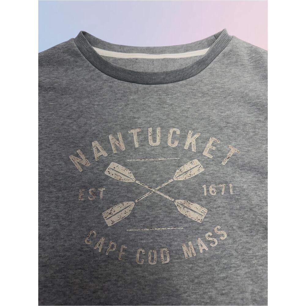 NANTUCKET Women’s Small Gray Crew Sweatshirt - Picture 2 of 4